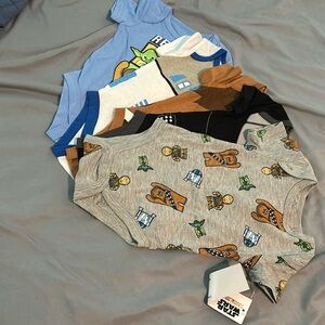 Set of 5 Star Wars onesies